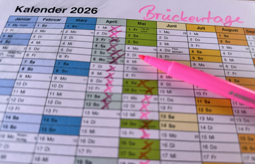 Brückentage 2026:  So geht’s